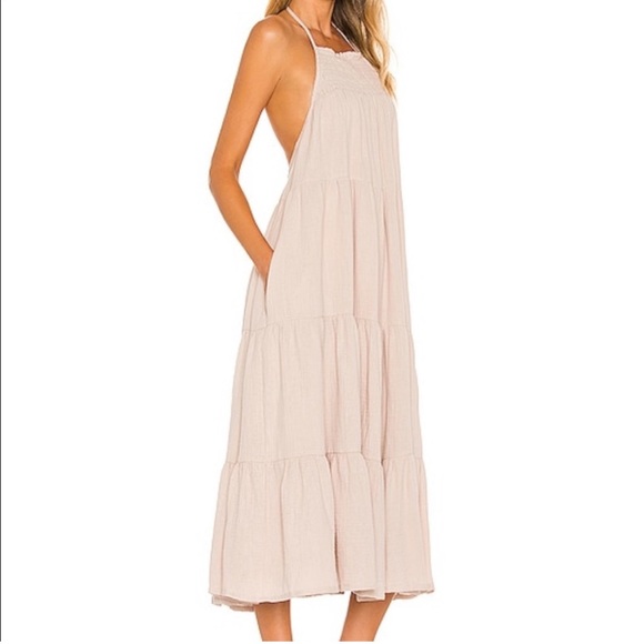TULAROSA Nora Midi Dress in Hazelnut XS - Picture 2 of 13